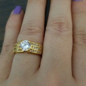 Gold filled engagement ring!!